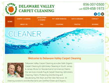 Tablet Screenshot of delawarevalleycarpetcleaning.com